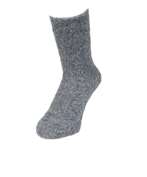 ルームソックス WARM HOME モヘア無地 ミドル丈 3FR05W GRY グレー 25cm