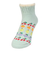 ルームソックス WARM HOME フルーツ ショート丈 2262-12M MNT ミント 23cm