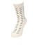 ルームソックス WARM HOME ニット柄 ミドル丈 3FR04W WHT 25cm