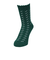 ルームソックス WARM HOME ニット柄 ミドル丈 3FR04W GRN 緑 25cm