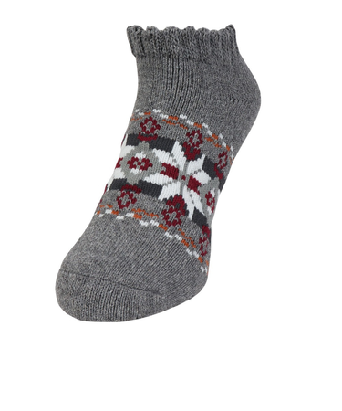 ルームソックス WARM HOME ショート丈 3FR01W GRYk グレー 25cm