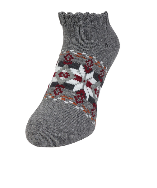 ルームソックス WARM HOME ショート丈 3FR01W GRYk グレー 25cm