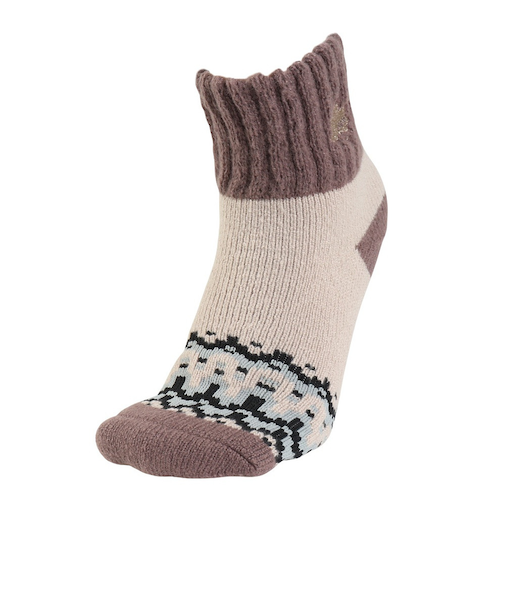 ルームソックス フリース ショート丈 4275-11M BEG ベージュ 23cm