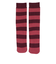 スタイリング満足 美温活 おふとん心地 ルームソックス 靴下 ボーダー柄 60cm 防寒対策 4245-88M RED 赤 22cm