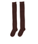 スタイリング満足 美温活 よもぎ蒸し心地 ルームソックス 靴下 無地 ロング丈 55cm 4245-82M BRN 茶色 23cm