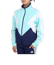 アディダス（adidas）ジュニア マストハブ ルーズフィット カラーブロック ダブルニット トラックトップ ジャケット KPX86-JP4895