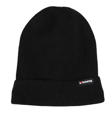 ボンファイア（Bonfire）帽子 plain ニット ハット 60BNF4FDW2350 BLK