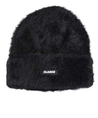 エクストララージ（XLARGE）モヘア ニット キャップ 101244051009-BLACK