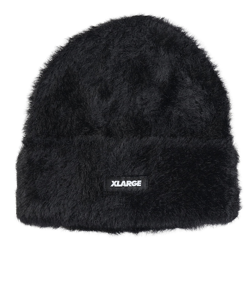 エクストララージ（XLARGE）モヘア ニット キャップ 101244051009-BLACK
