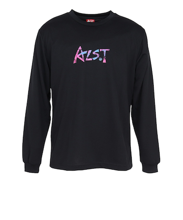 バレーボールウェア 長袖ドライ Tシャツ グランジ ロゴ VB24TS15-06