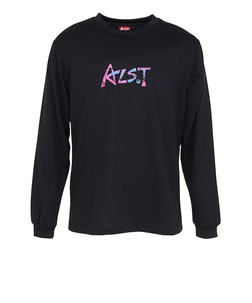 バレーボールウェア 長袖ドライ Tシャツ グランジ ロゴ VB24TS15-06