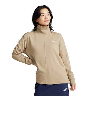 プーマ（PUMA）ハー ハイネック クルースウェット 684207 67 BEG