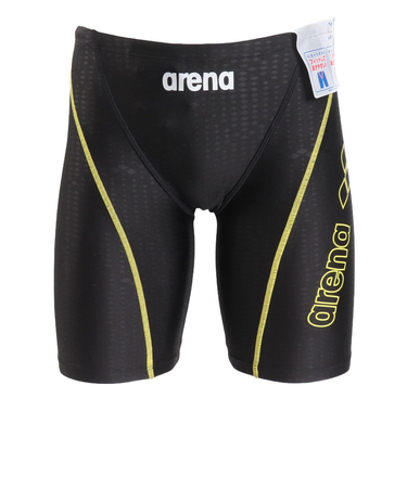 アリーナ（ARENA）水着 メンズ 水泳 アクアエクサ フィットネススパッツ ハーフレッグ LAR-4300 BKYL