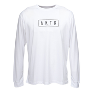 アクター(AKTR)バスケットボールウェア ベーシック ロゴ 長袖Tシャツ 524-005005 WH