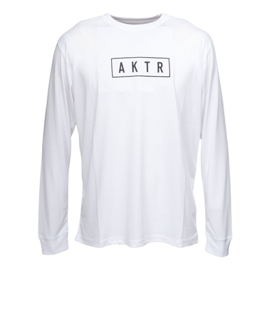 アクター（AKTR）バスケットボールウェア ベーシック ロゴ 長袖Tシャツ 524-005005 WH