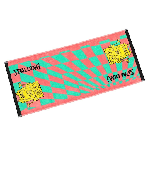 スポルディング（SPALDING）プリントタオル スポンジ・ボブ チェッカーフラッグ SAT211310