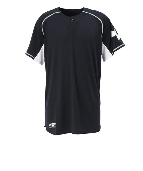 野球服 アンダーアーマー（UNDER ARMOUR）野球ウェア 1ボタン 半袖T