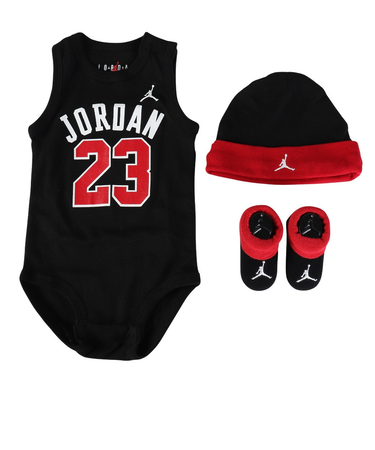 ベビー ハット・ボディースーツ・ソックス 3ピースセット MJ0208-023