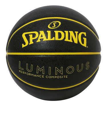 スポルディング（SPALDING）バスケットボール 7号球 ルミナス コンポジット ブラック×イエロー 77-849J