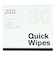 シューズ用合成洗剤浸透シート QUICK WIPES 30枚入り 130320