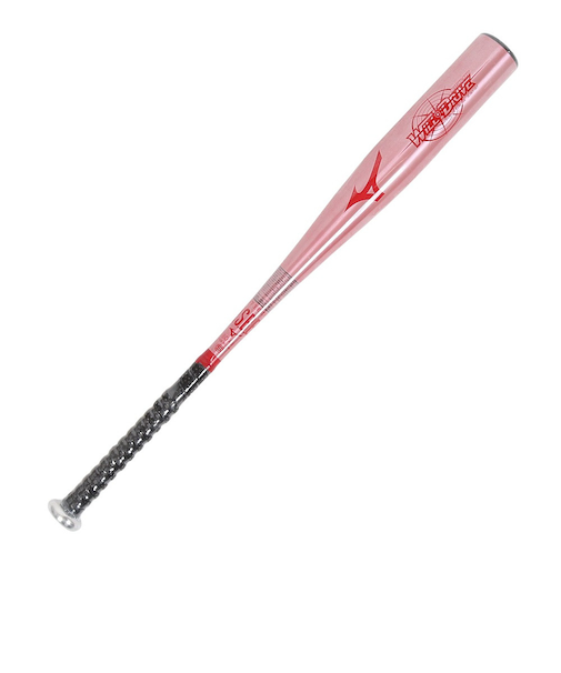 ミズノ（MIZUNO）少年軟式用バット 野球 ジュニア ウィルドライブ レッド×ヒッティングナビ トップ 78cm/平均500g 1CJMY18378 64