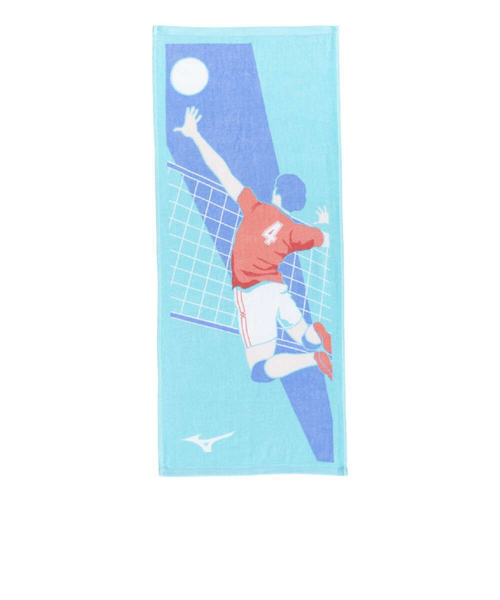 ミズノ（MIZUNO）今治製タオル バレーデザイン フェイスタオル 箱入り