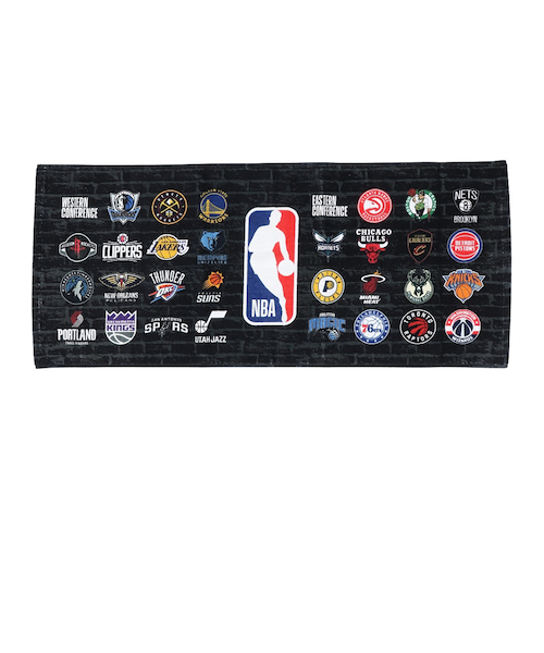 エヌビーエー（NBA）フェイスタオル ALL NBA54148｜スーパースポーツ