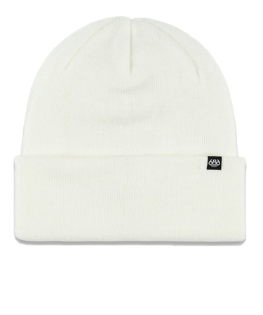 686（686）ビーニー ニット帽 STANDARD ROLL UP BEANIE M4WNBNE163-WHITE