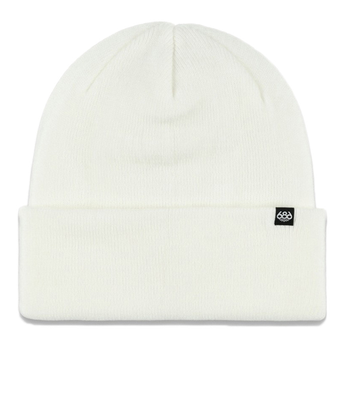 686（686）ビーニー ニット帽 STANDARD ROLL UP BEANIE M4WNBNE163-WHITE