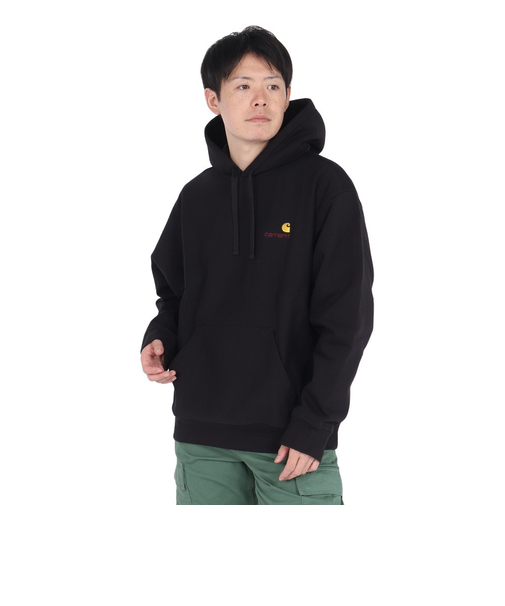 カーハート(CARHARTT)フーデッド アメリカンスクリプト スウェットパーカー I02827989XX24FW