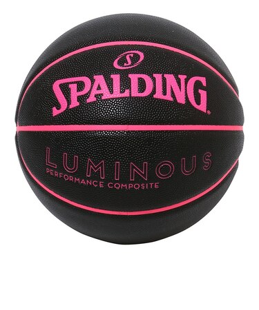 スポルディング（SPALDING）バスケットボール 6号球 ルミナス コンポジット 77-845J ブラック×ピンク