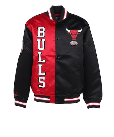 ライト サテン ジャケット NBA シカゴ ブルズ OJBF5523-CBUBLCK