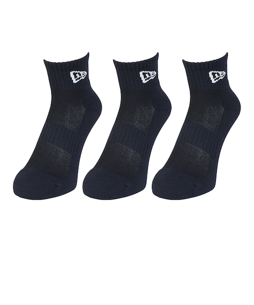 ニューエラ（NEW ERA）ソックス アンクル丈 3足組 ネイビー 14518187