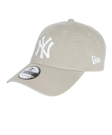 ニューエラ（NEW ERA）キャップ 9TWENTY ニューヨーク ヤンキース ウォッシュドコットン ぺブル×ホワイト 14525108 帽子 Mサイズ
