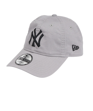 ニューエラ（NEW ERA）キャップ 9TWENTY ニューヨーク ヤンキース ウォッシュドコットン グレー×ブラック 14525117 帽子 Mサイズ