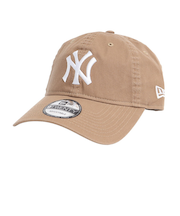 ニューエラ（NEW ERA）キャップ 9TWENTY ニューヨーク ヤンキース ウォッシュドコットン カーキ×ホワイト 14525113 帽子 Mサイズ