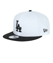ニューエラ（NEW ERA）キャップ 9FIFTY ロサンゼルス ドジャース ホワイト×ブラック ブラックバイザー 14524960 帽子 57.7cm-61…