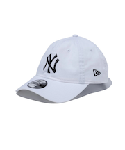 ニューエラ（NEW ERA）キャップ 9TWENTY ニューヨーク ヤンキース ウォッシュドコットン ホワイト×ブラック 14525102 帽子 Mサイズ