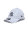 ニューエラ（NEW ERA）キャップ 9TWENTY ニューヨーク ヤンキース ウォッシュドコットン ホワイト×ブラック 14525102 帽子 Mサイズ