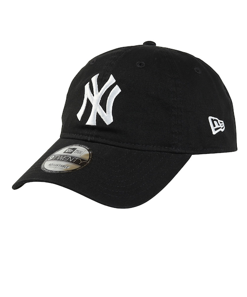 ニューエラ（NEW ERA）帽子 9TWENTY ニューヨーク ヤンキース ウォッシュドコットン ブラック×ホワイト 14525122 キャップ Mサイズ
