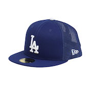 ニューエラ（NEW ERA）メッシュキャップ 59FIFTY トラッカー ロサンゼルス ドジャース 14525154 帽子 57.7cm-59.6cm 青