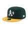 ニューエラ（NEW ERA）キャップ 59FIFTY MLB オンフィールド オークランド アスレチックス ホーム 14524863 緑