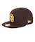 ニューエラ（NEW ERA）キャップ 59FIFTY MLB オンフィールド サンディエゴ パドレス ゲーム 14524854 茶色