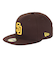 ニューエラ（NEW ERA）キャップ 59FIFTY MLB オンフィールド サンディエゴ パドレス ゲーム 14524854 茶色