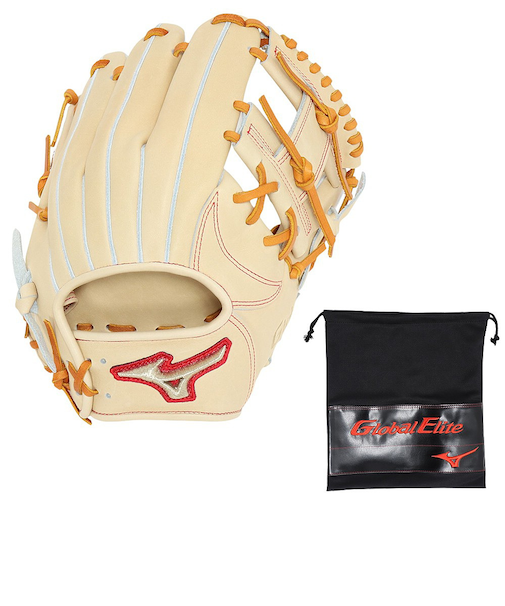 ミズノ（MIZUNO）硬式用グラブ 内野手用 野球グローブ 一般 グローバルエリート ジャパン 1AJGH30113 8049