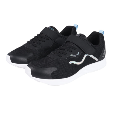 ムーンスター（MoonStar）ガールズ ジュニアスポーツシューズ ベルクロ ベルト付き スニーカー LV 1208WS 12298986