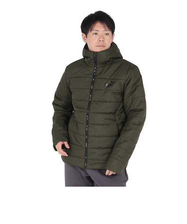 プーマ（PUMA）ESS フーデッド パデットジャケット 672418 70 DGRN