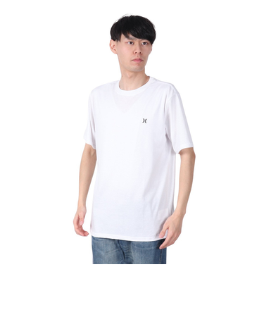 ハーレー（HURLEY）SQ モノグラム 半袖Tシャツ MSS2411006-WHT