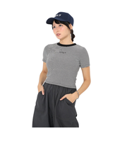 ハーレー（HURLEY）リブ ニット 半袖Tシャツ WSS2320004-BKWH