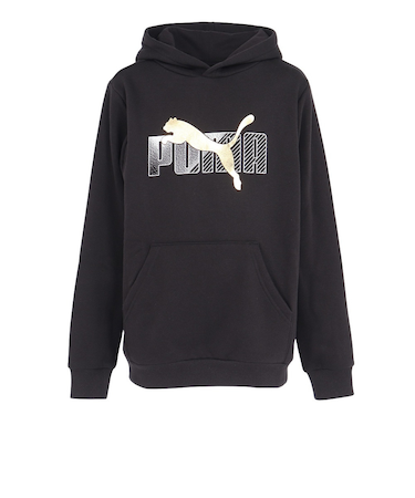 プーマ（PUMA）ジュニア エッセンシャル+ ロゴ LAB フーディ 684074 01 BLK